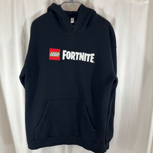 Men's or Unisex Black LEGO Fortnite Hoodie, Size Medium